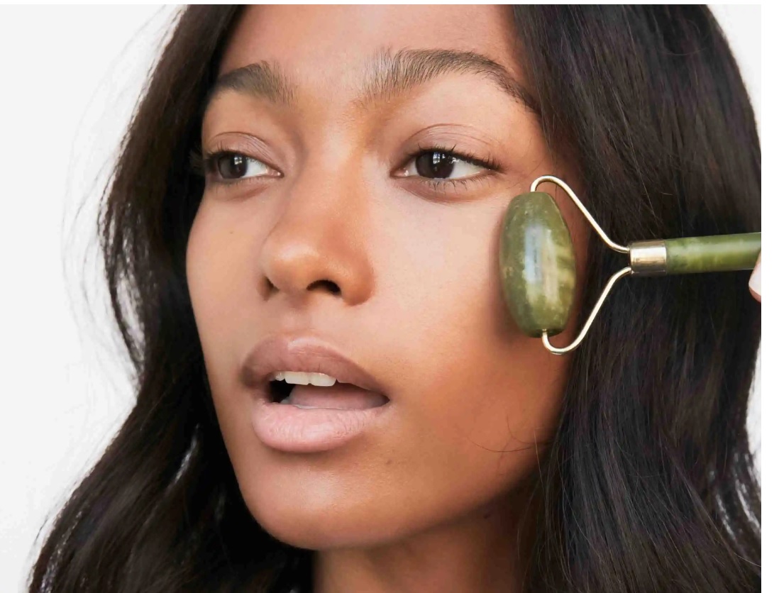 Miniatura 3 de Rodillo Facial Masajeador En Piedra Jade